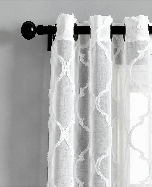 Lush Decor Avon Trellis 38 X 84 Sheer Curtain Set Reviews