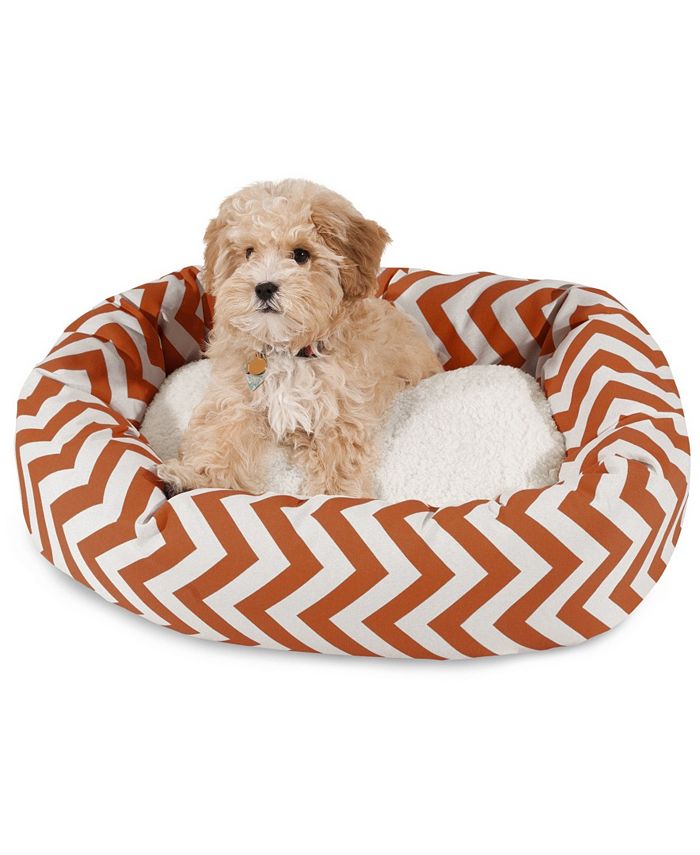Majestic Pet Chevron Sherpa Bagel Dog Bed Macy's