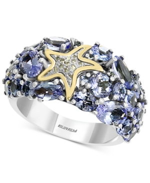 image of Multi-Stone (5 5/8 ct.t.w.) Ring in Sterling Silver and 18K Yellow Gold over Sterling Silver