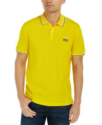 michael kors polo mens yellow