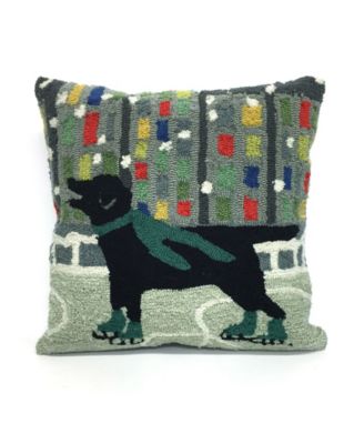 Liora Manne Frontporch Happy Holidays Indoor Outdoor Pillow 18
