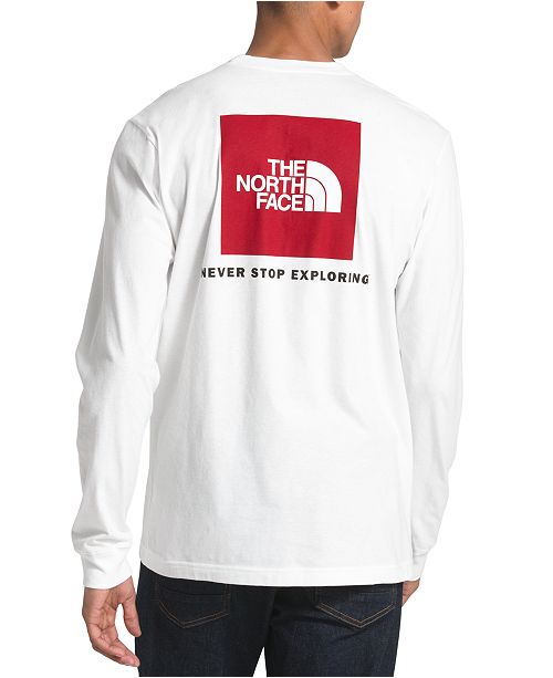 The North Face Men S L S Red Box Tee Reviews T Shirts Men