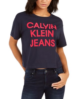 Calvin Klein Jeans - Cropped Logo T-Shirt