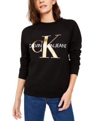 calvin klein hoodie black and gold