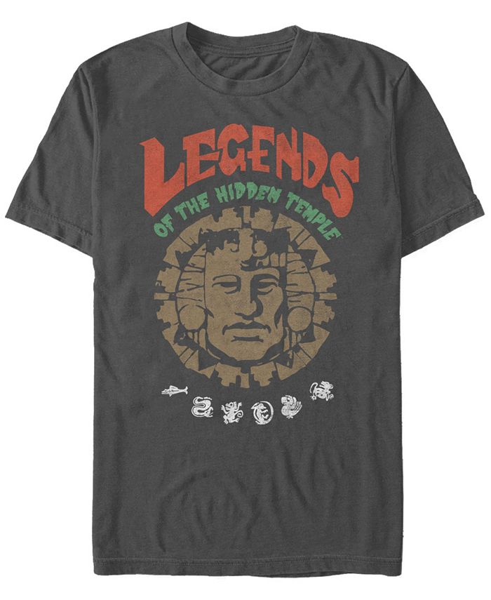 Nickelodeon Men's Legends of the Hidden Temple Big Face Logo Short Sleeve  T-Shirt