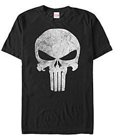 Marvel Men's Punisher Distressed Skull Logo Costume Short Sleeve T-Shirt