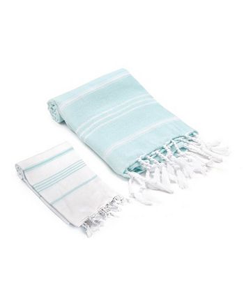 Olive and Linen Bodrum / Datca Turkish Bath and Hand Towel 2 Piece Set ...