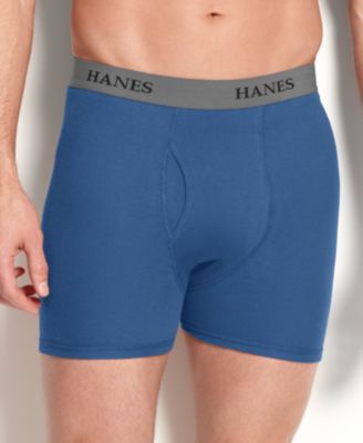 Hanes Platinum Men's Underwear, Dyed Boxer Brief 4 Pack