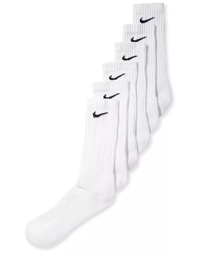 Unisex Everyday Cushioned Cotton Crew Socks, 6-Pack - thumbnail 3