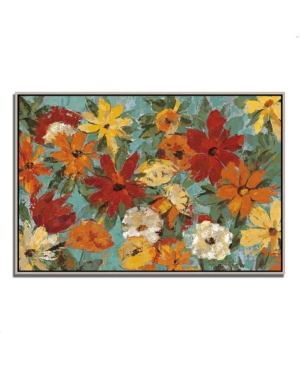 Tangletown Fine Art Bright Expressive Garden by Silvia Vassileva Fine Art Giclee Print on Gallery Wrap Canvas 47
