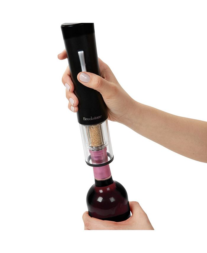 Brookstone Automatic Wine Opener with Clear Bottom Macy