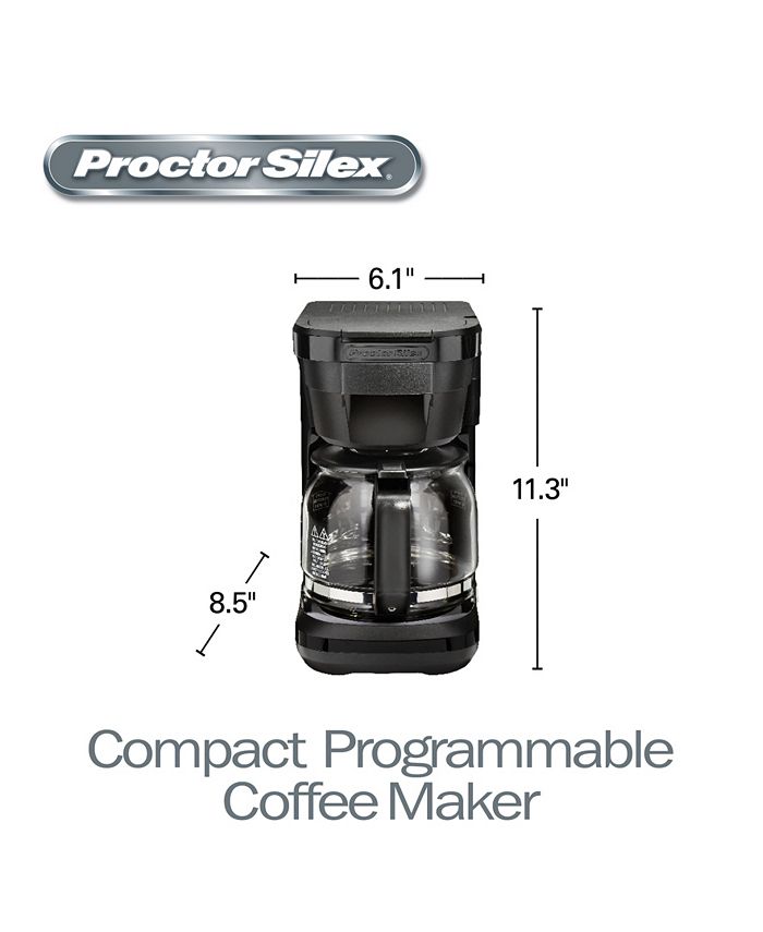 Hamilton Beach Proctor Silex 12 Cup Compact Programmable Coffee Maker Macy's