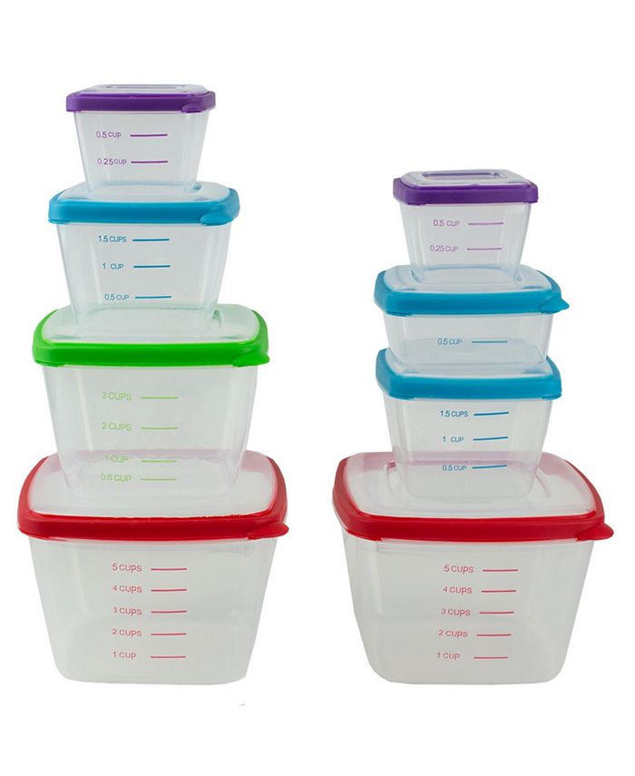 Home Basics HDS Trading Nesting Food Storage Container Set with Multi
