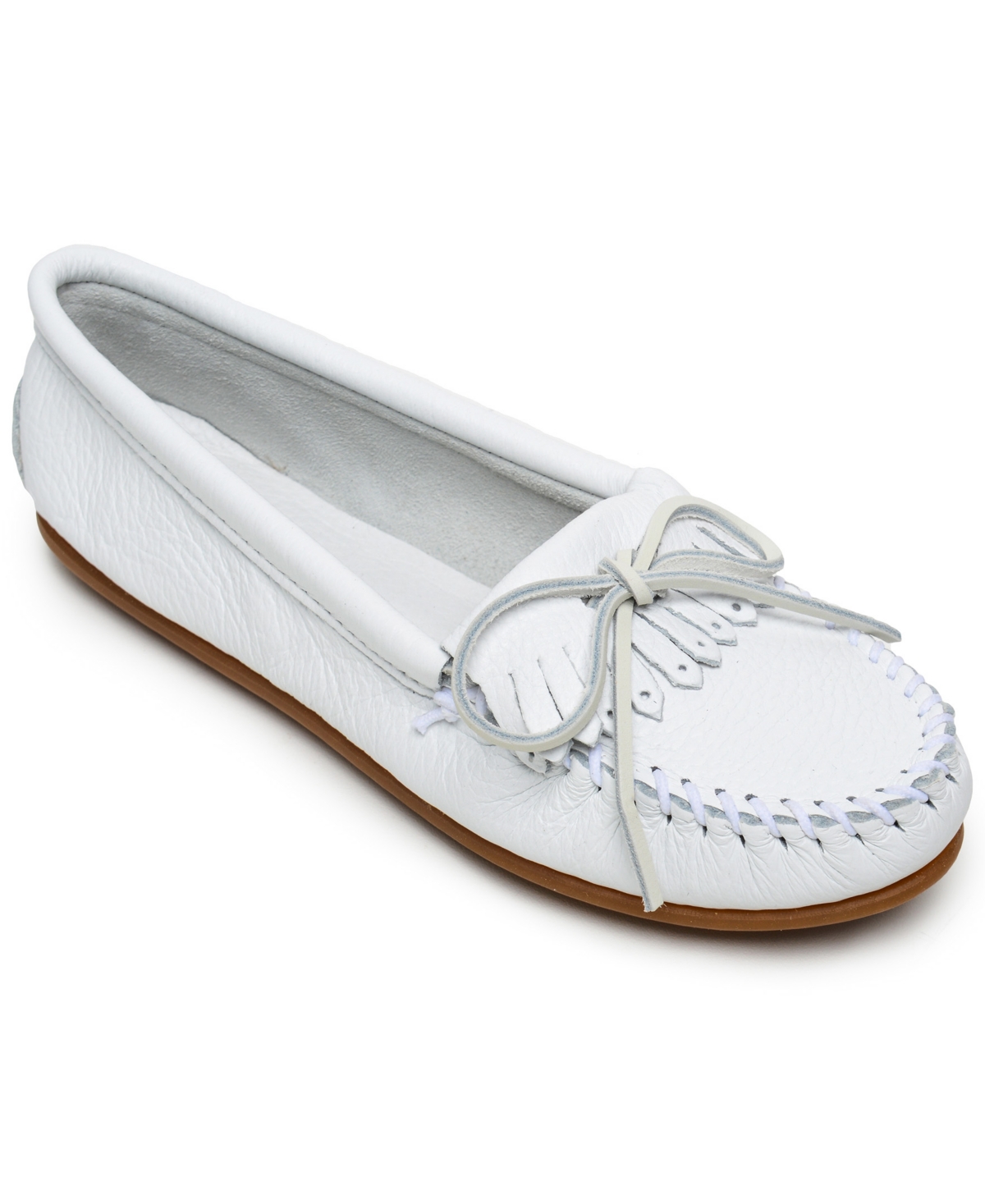 Minnetonka Women's Deerskin Kilty Moccasins