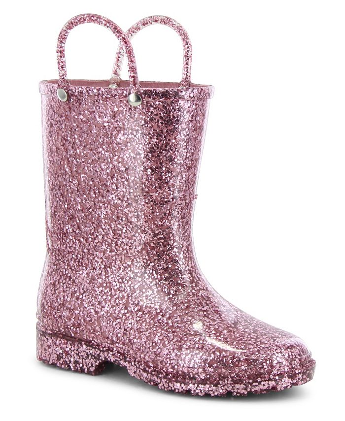 Western Chief Toddler, Little Girl's and Big Girl's Glitter Rain Boots ...