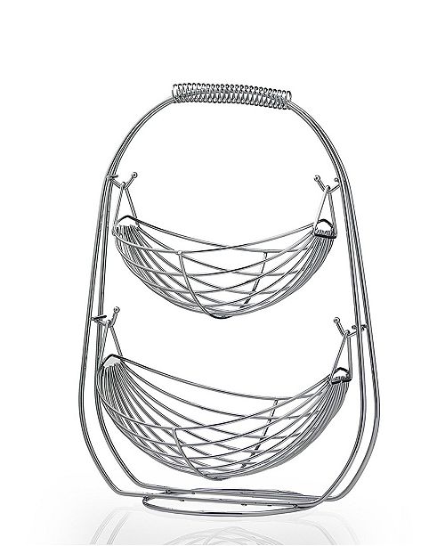 Homeit 2 Tier Stainless Steel Fruit Basket Reviews Cleaning Organization Home Macy S