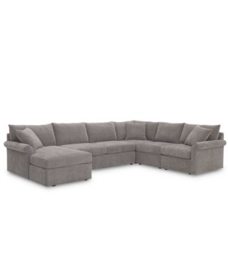 CLOSEOUT! Wedport 5-Pc. Fabric Modular Sectional with Chaise, Created for Macy's