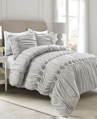 Lush Decor Darla Ruched Comforter Sets Bedding