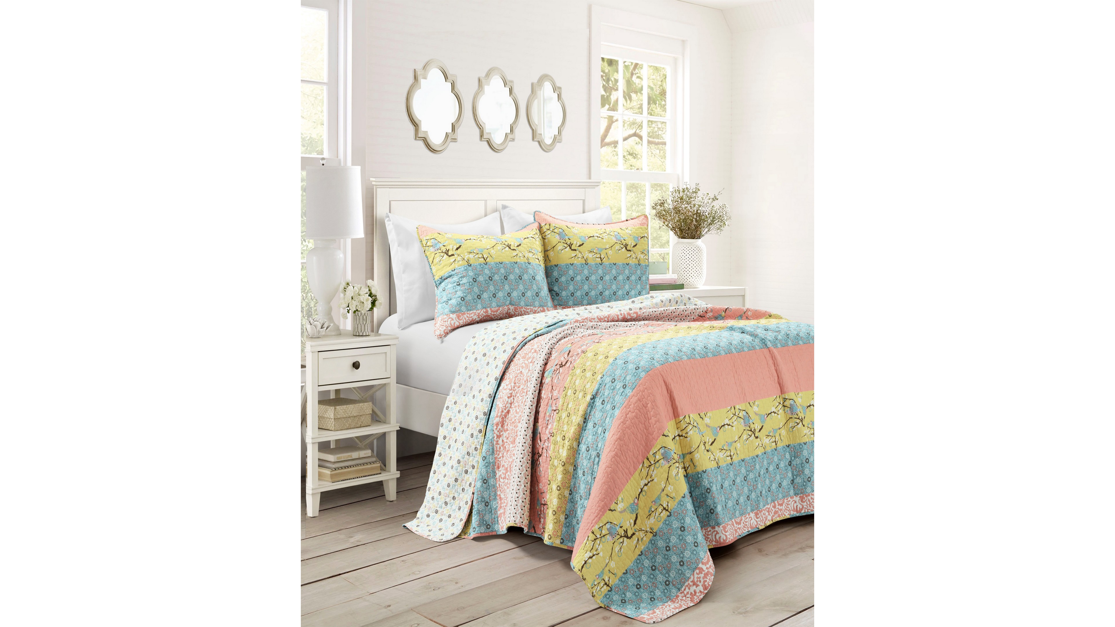 Lush Decor Royal Empire Reversible 3-Pc. Quilt Set, Full/Queen