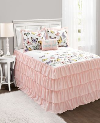 Lush Decor Flutter Butterfly Bedspread Sets Bedding