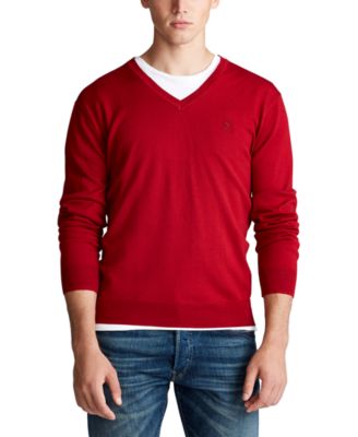 macy's polo v neck