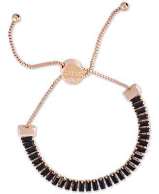 GUESS - Baguette-Crystal Slider Bracelet