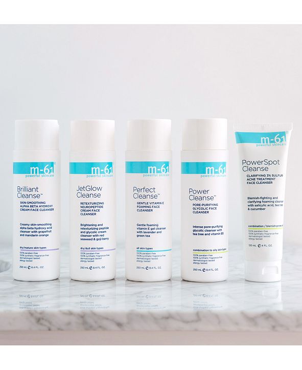 m61 by Bluemercury Brilliant Cleanse SkinSmoothing Alpha Beta Hydroxy Cream Face Cleanser, 8