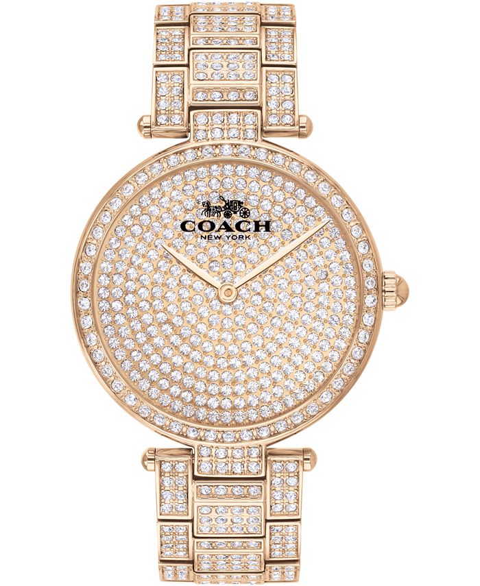 COACH - Women's Park Carnation Gold-Tone Bracelet Watch 34mm