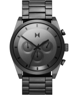 MVMT - Men's Chronograph Carbon Gray Gunmetal Ion-Plated Steel Bracelet Watch 44mm