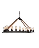 Cwi Lighting Ganges 18 Light Chandelier - Black