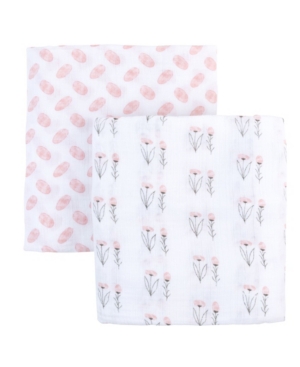 Adrienne Vittadini Bambini Muslin Cotton Swaddles 2 Pack