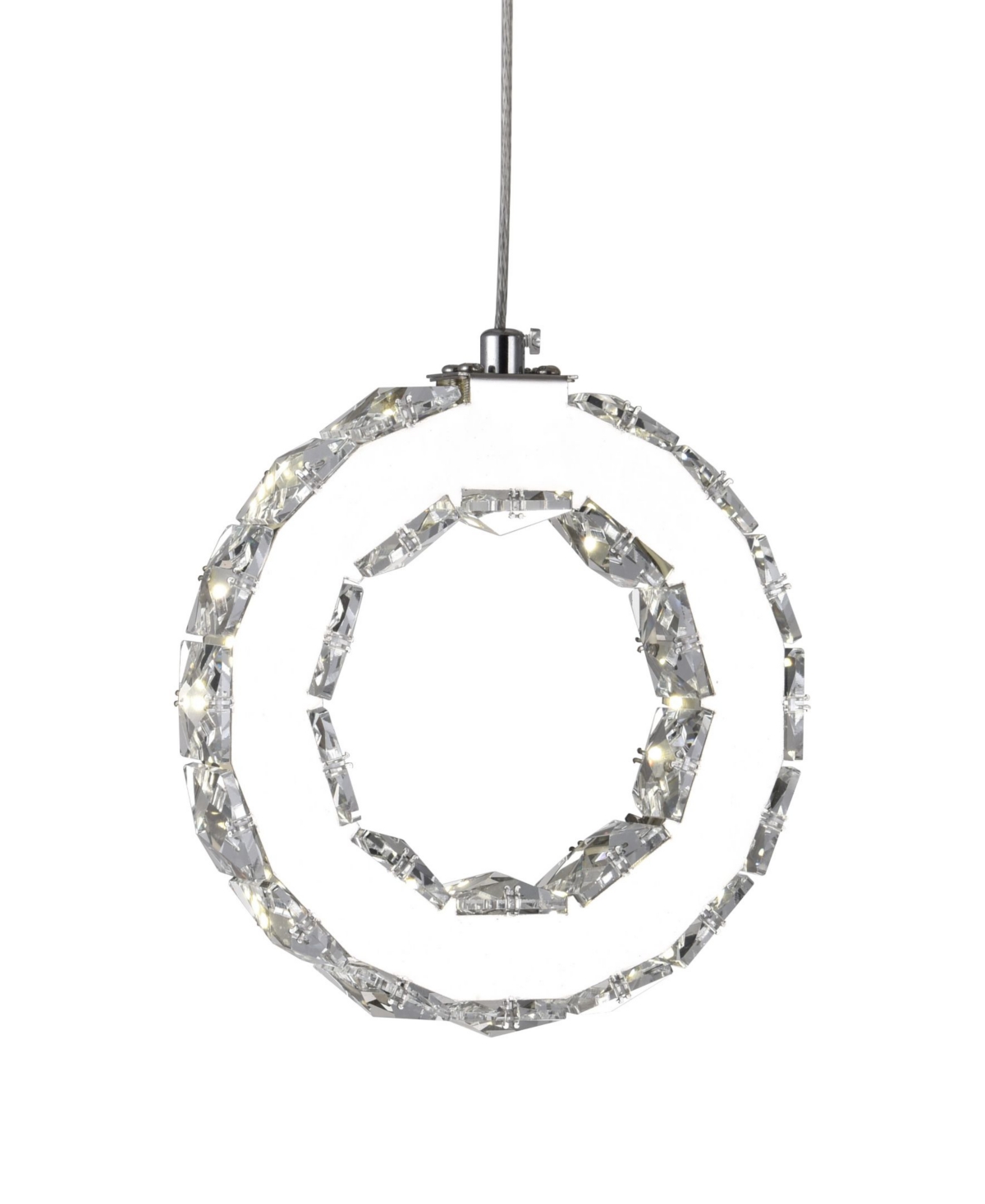 Shop Cwi Lighting Ring Led Chandelier In Chrome