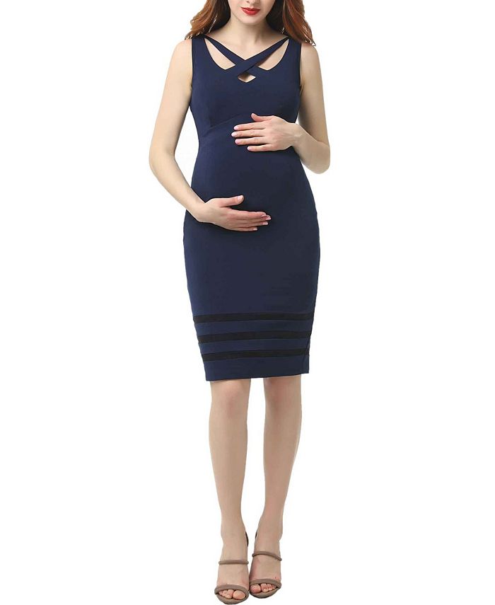 kimi + kai Valerie Maternity Body-Con Midi Dress - Macy's