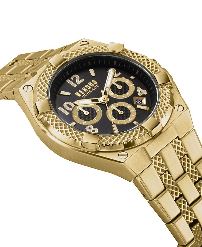 Versus by Versace Men's Chronograph Esteve Gold IonPlated Bracelet