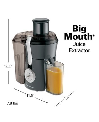 Hamilton Beach Big Mouth Juice Extractor, Black
