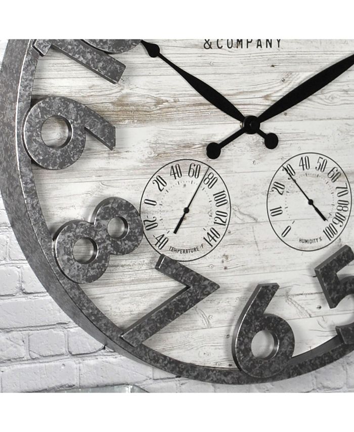 FIRSTIME & CO Shiplap Outdoor Wall Clock & Reviews Clocks Home