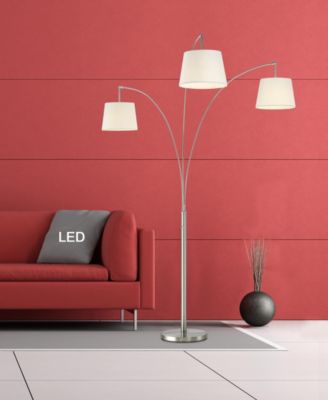 Palumbo 84" LED Arched Floor Lamp with Dimmer