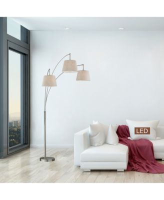 Luce 84" LED 3-Arch Floor Lamp with Dimmer