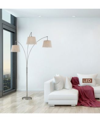 Luce 84" LED 3-Arch Floor Lamp with Dimmer