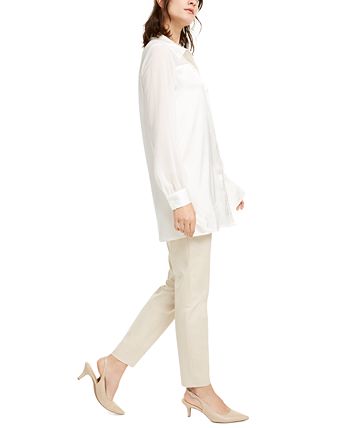 Alfani Women's Solid Skinny Pants Brown Size 6