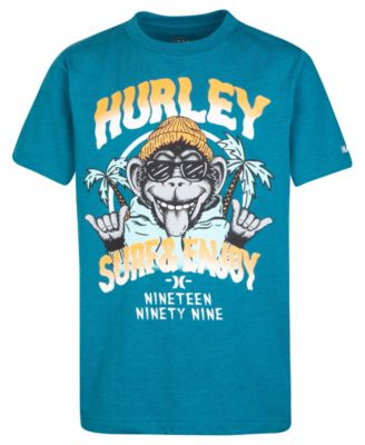 Hurley - Toddler Boys Monkey-Print Cotton T-Shirt