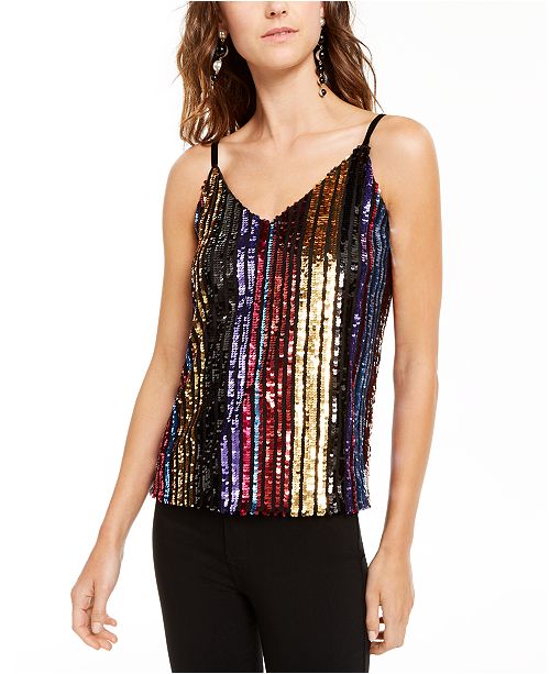 Inc Rainbow Sequined Top Created For Macy S