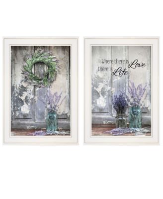 Where There is Love 2-Piece Vignette by Lori Deiter, White Frame, 15" x 21"