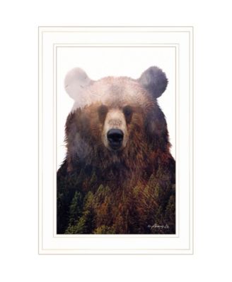 King of the Forest by andreas Lie, Ready to hang Framed Print, White Frame, 15" x 21"