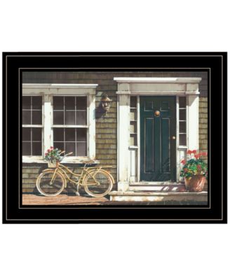 Parked Out Front by John Rossini, Ready to hang Framed Print, Black Frame, 19" x 15"