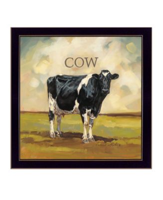 Trendy Décor 4U Colby the Cow by Bonnie Mohr, Ready to hang Framed ...