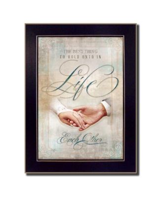 Each Other By Mollie B., Printed Wall Art, Ready to hang, Black Frame, 20" x 14"
