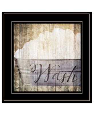 Wash by Misty Michelle, Ready to hang Framed Print, Black Frame, 15" x 15"