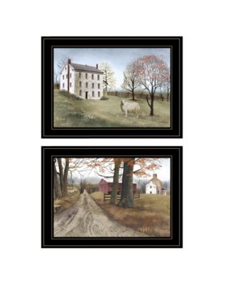 The Road Home 2-Piece Vignette by Billy Jacobs, Black Frame, 21" x 15"