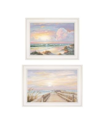 Sunrise-Sunset 2-Piece Vignette by Georgia Janisse, White Frame, 21" x 15"